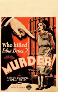 American poster for Murder!
